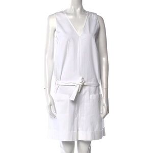 Marni White Cotton Romper Beach Summer